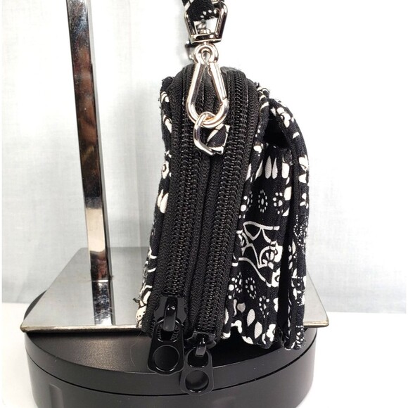 Vera Bradley All in One Crossbody Bag Black Bandana Medallion - Picture 8 of 16